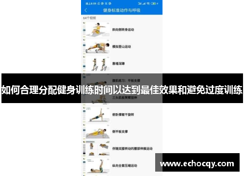 如何合理分配健身训练时间以达到最佳效果和避免过度训练